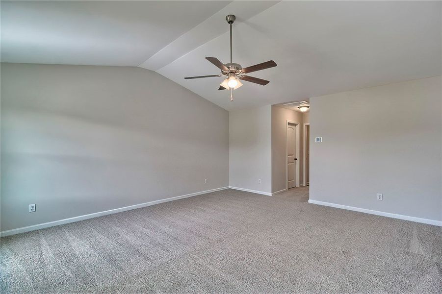 This expansive room offers comfort and versatility