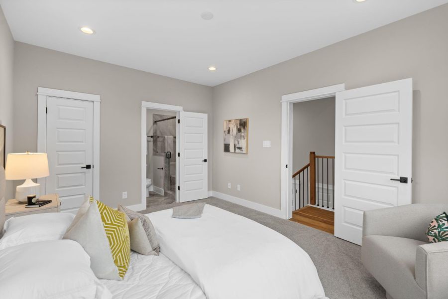 Furnished interior view inside a new home in , Houston (Image 32).