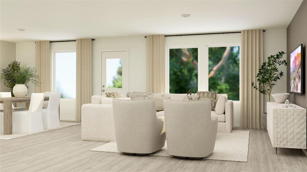 Furnished interior view inside a new home in The Ridge at Knob Creek, Temple (Image 14).