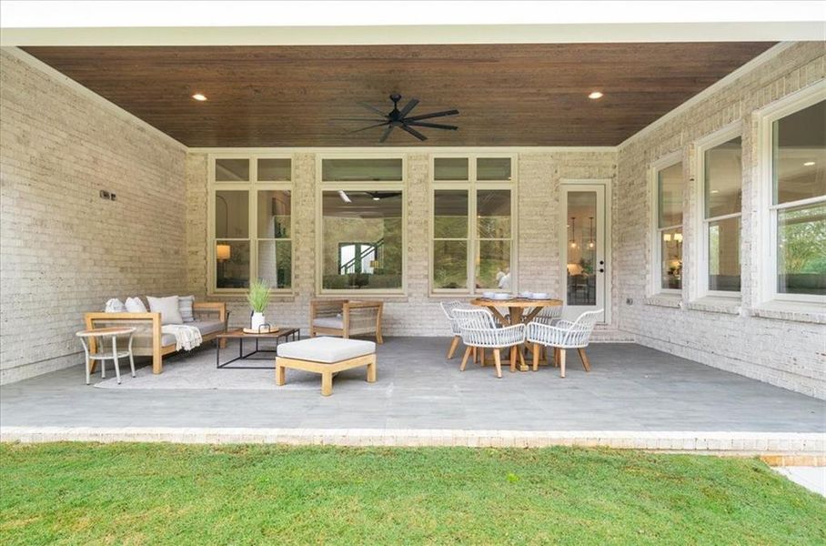 Exterior details and patio area of a home in , Canton (Image 30).