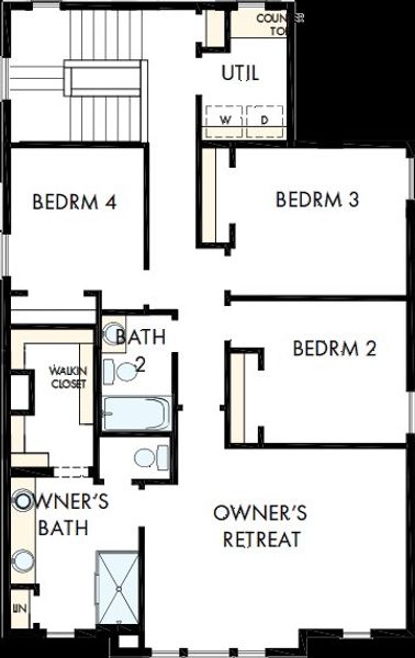 2D floor plan layout of this home in Painted Prairie Cottage, Aurora, CO (Image 3). 2D floor plan layout of this home in Painted Prairie Cottage, Aurora, CO (Image 3).