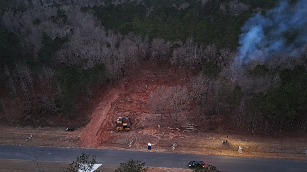 Site preparation for new homesites in Flint Farms, Concord (Image 3).
