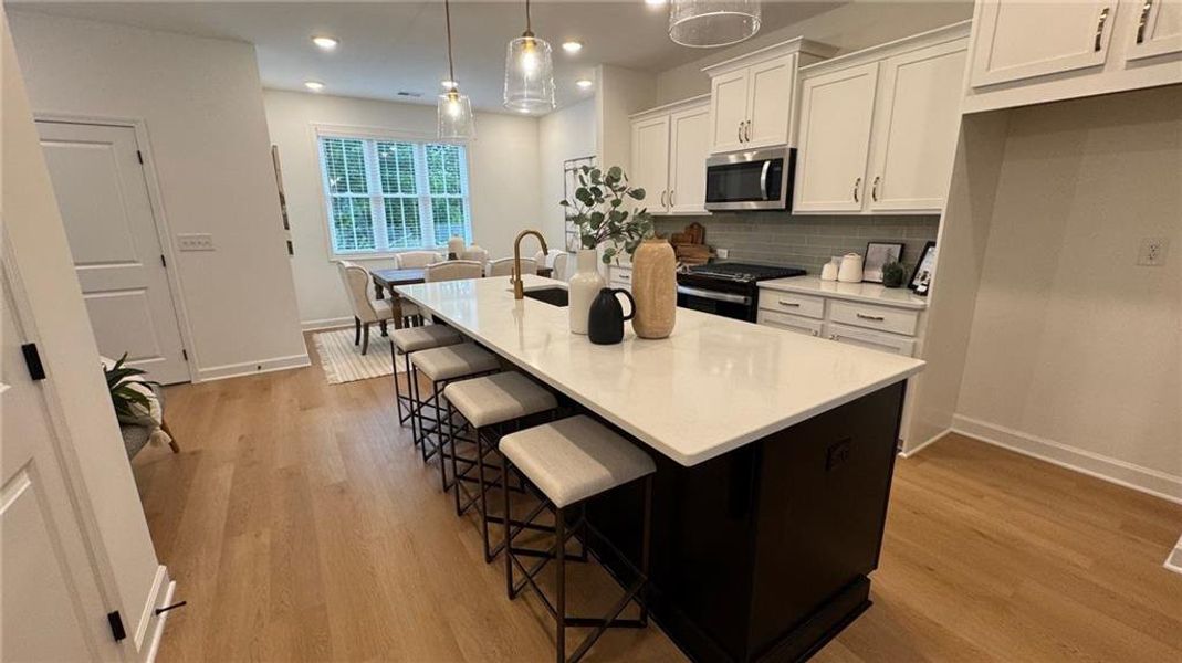 Furnished interior view inside a new home in East Park Village, Kennesaw (Image 8). Furnished interior view inside a new home in East Park Village, Kennesaw (Image 8).