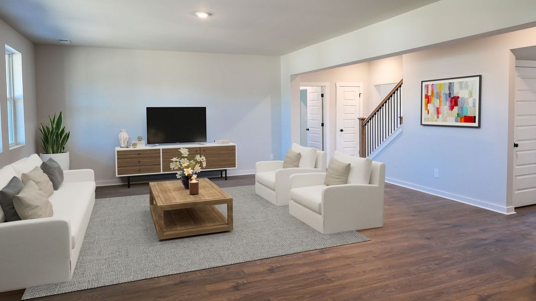 Representative furnished interior of a home built from the TISDALE by D.R. Horton in Harvest Point, Spring Hill (Image 7).