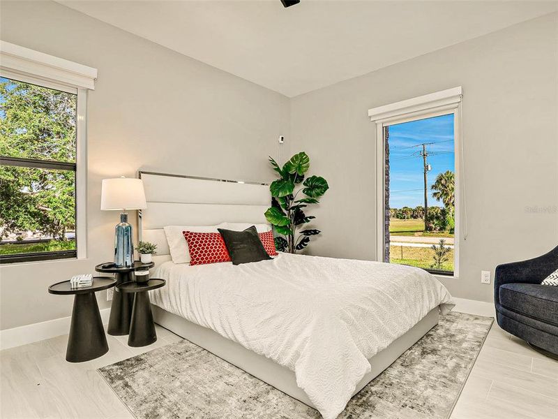 Staged model home photo