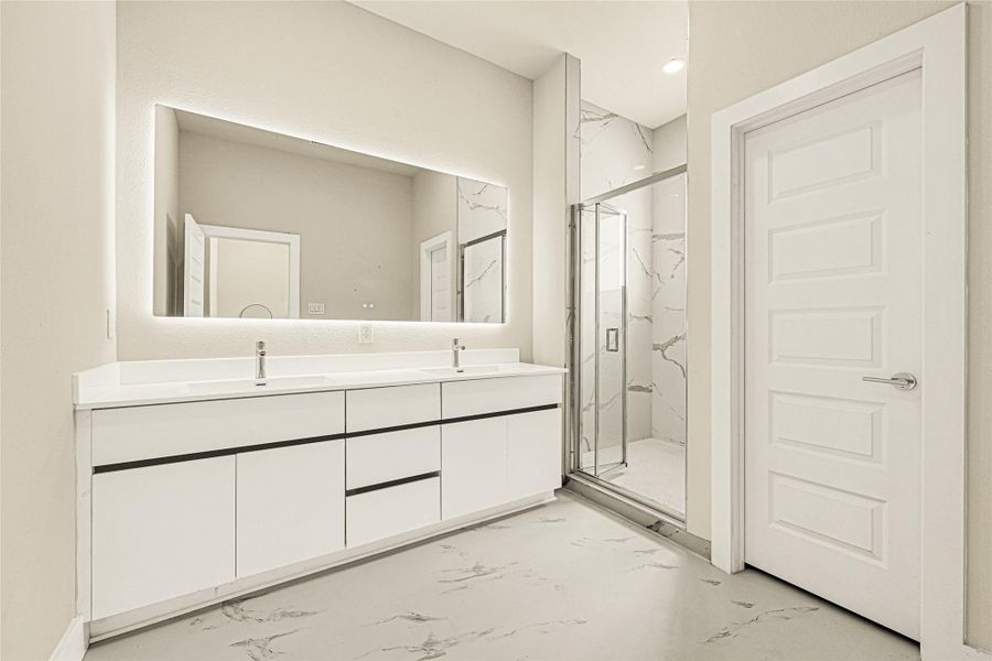 Furnished interior view inside a new home in , Houston (Image 14).