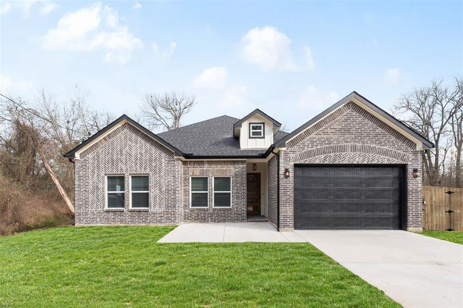 Front exterior of a new home in , Trinidad, TX, highlighting curb appeal (Image 23).