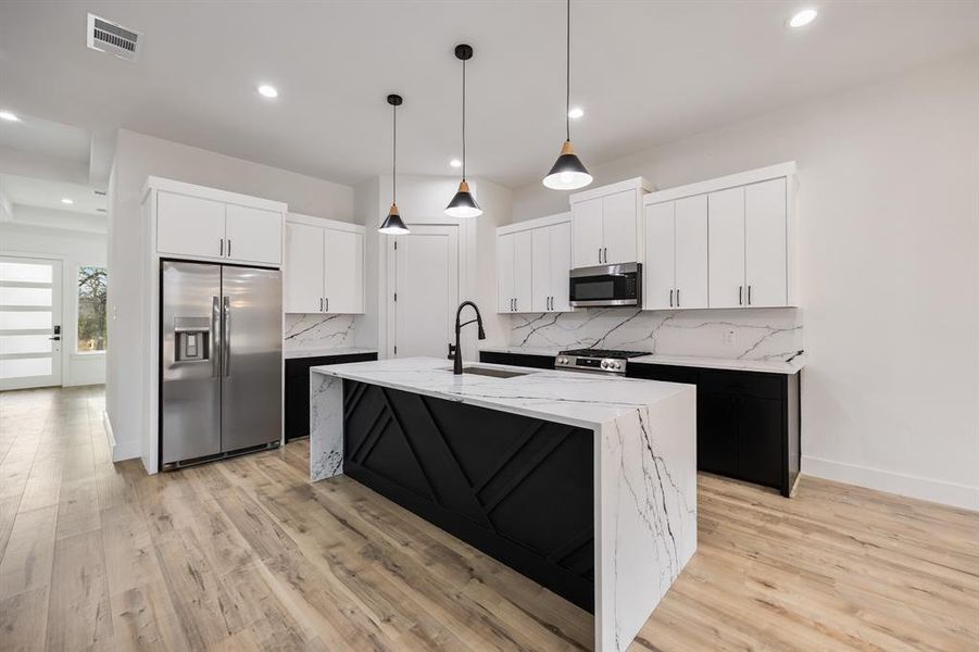 Furnished interior view inside a new home in , Dallas (Image 31).