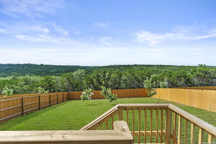 Exterior details and patio area of a home in Waterwheel, San Antonio (Image 2).