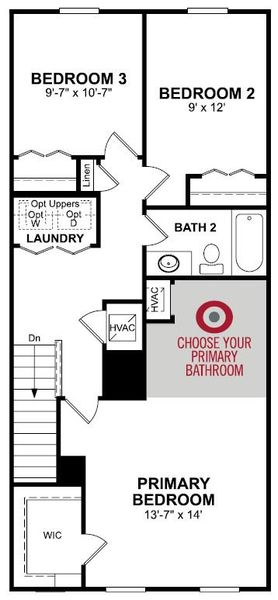 2D floor plan layout of this home in Towns at Greenleaf, Oviedo, FL (Image 27). 2D floor plan layout of this home in Towns at Greenleaf, Oviedo, FL (Image 27).