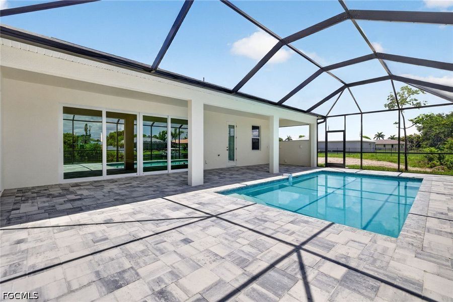 Exterior details and patio area of a home in Cape Coral, Cape Coral (Image 24). Exterior details and patio area of a home in Cape Coral, Cape Coral (Image 24).