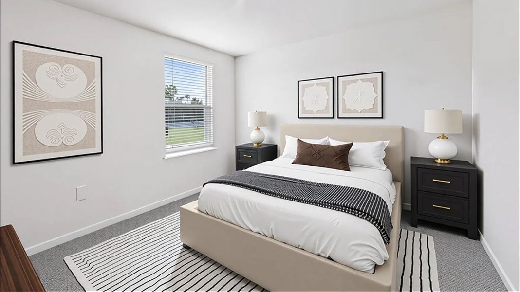 Representative furnished interior of a home built from the ROBIE by D.R. Horton in Oaks Preserve, Gainesville (Image 12).