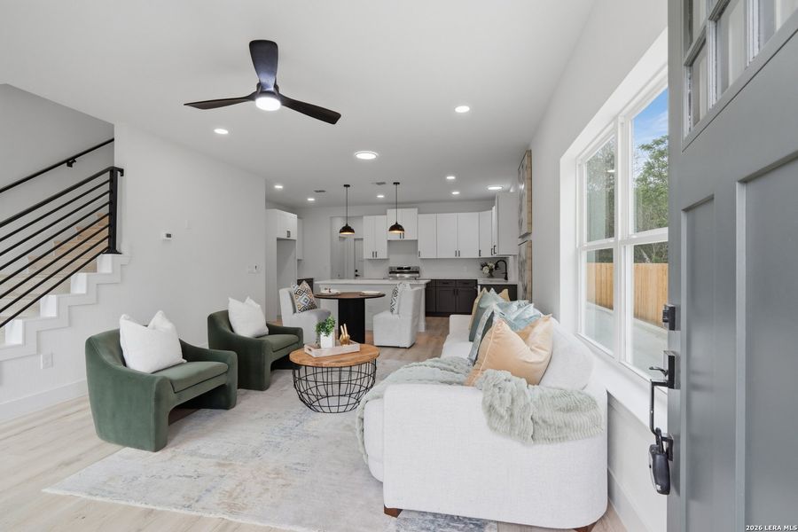 Furnished interior view inside a new home in , San Antonio (Image 10).