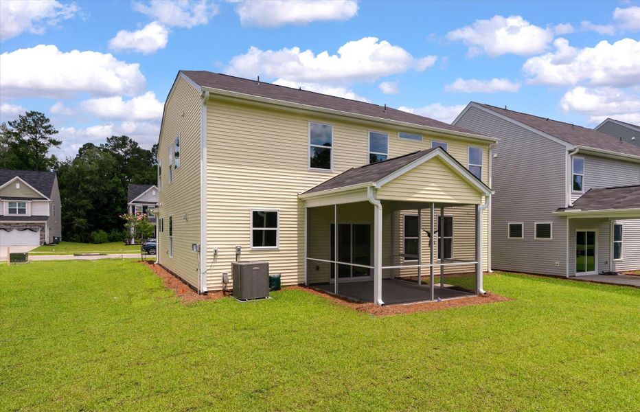 Exterior details and patio area of a home in Parker's Preserve, Ridgeville (Image 21).