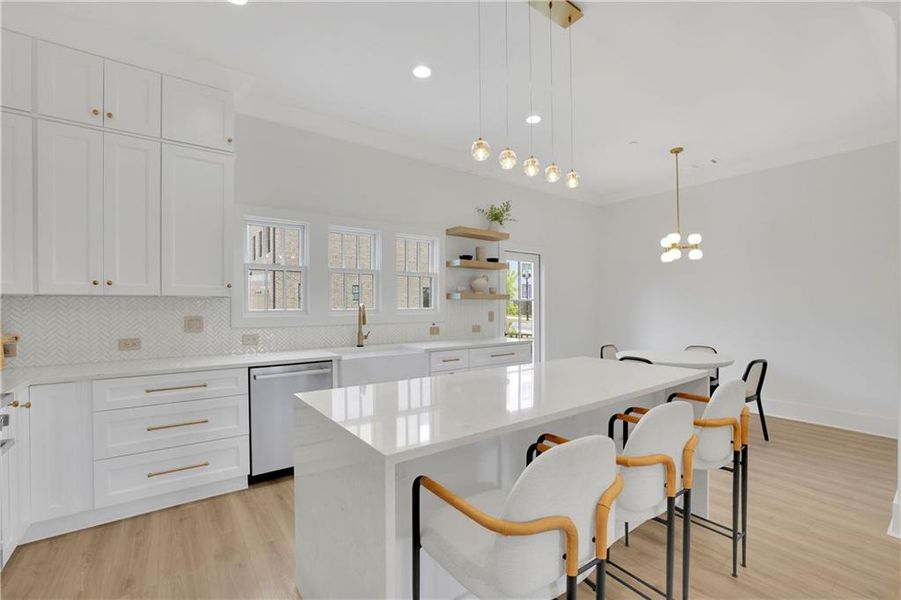 Furnished interior view inside a new home in Skyview On Broad, Sugar Hill (Image 19).