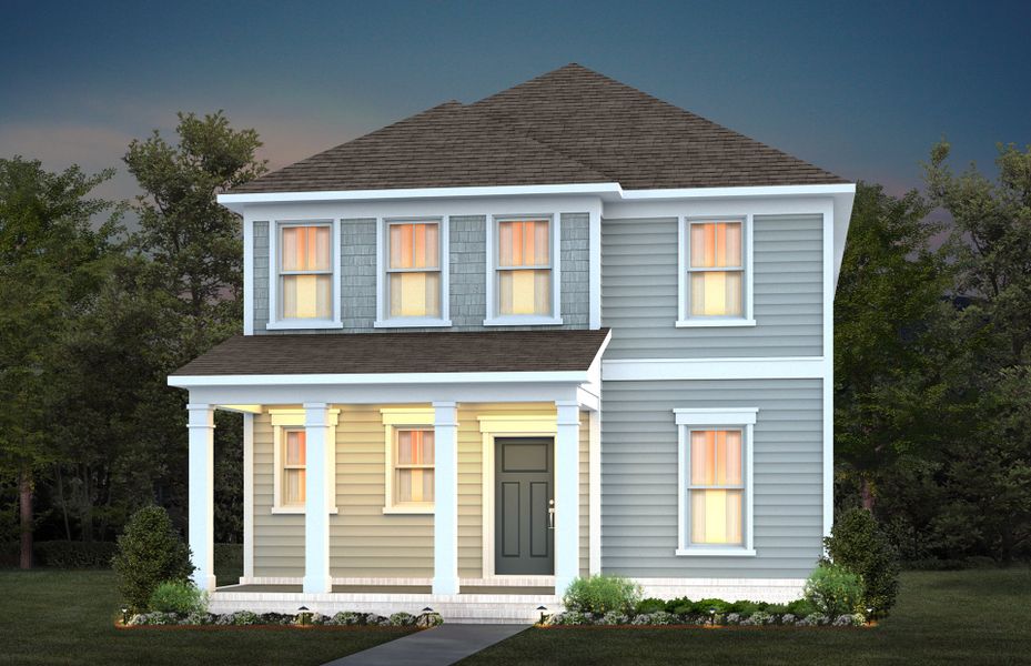 Representative exterior photo of a completed home built from the Richton by Pulte Homes in Riverlights, Wilmington, NC (Image 17).