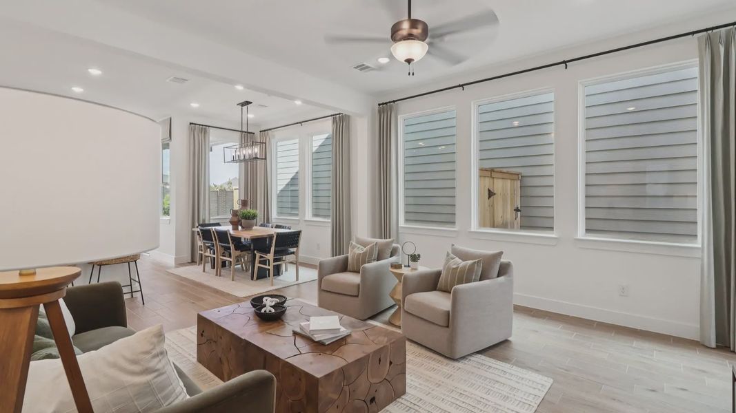 Representative furnished interior of a home built from the Versailles by Chesmar Homes in Kresston Chateau, Montgomery (Image 8). Representative furnished interior of a home built from the Versailles by Chesmar Homes in Kresston Chateau, Montgomery (Image 8).
