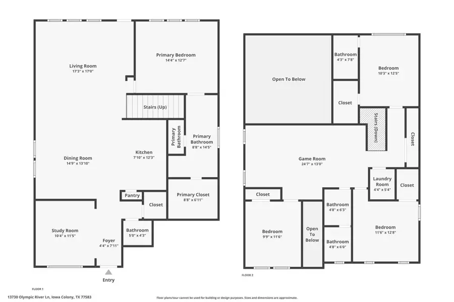 2D floor plan layout of this home in , Iowa Colony, TX (Image 4).