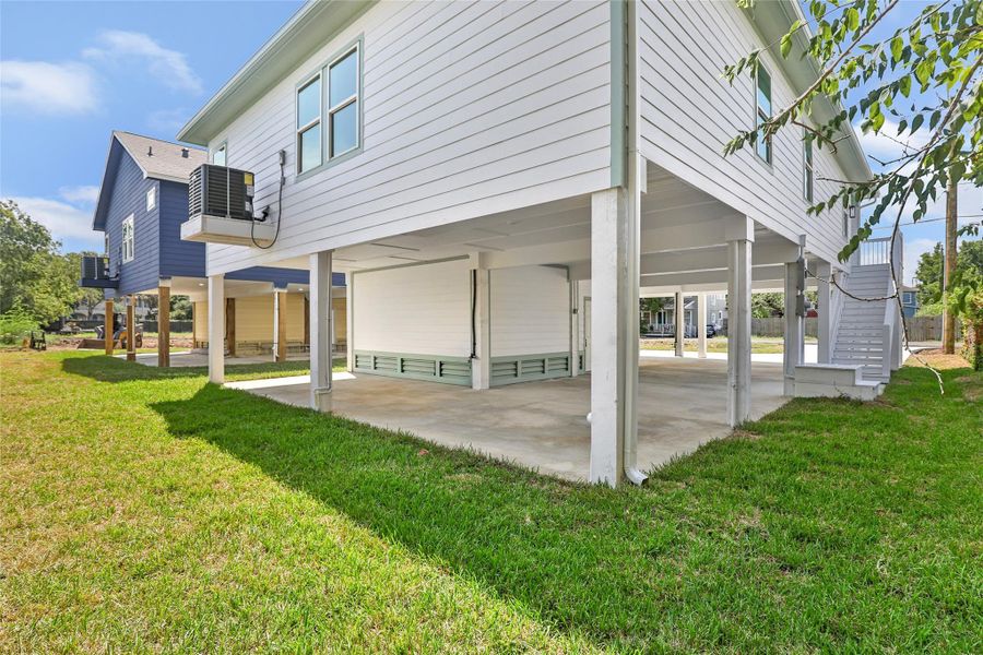 Exterior details and patio area of a home in , La Porte (Image 20).