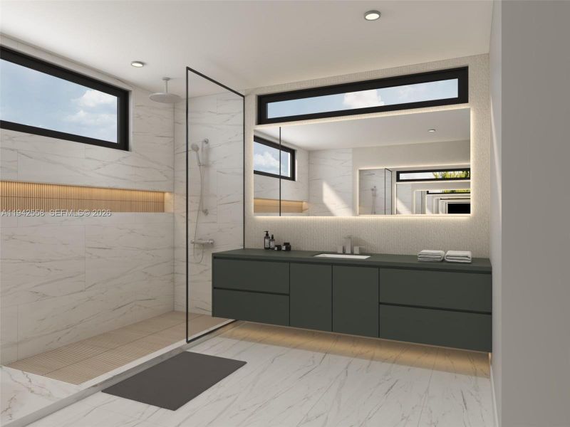 Furnished interior view inside a new home in , Fort Lauderdale (Image 4).