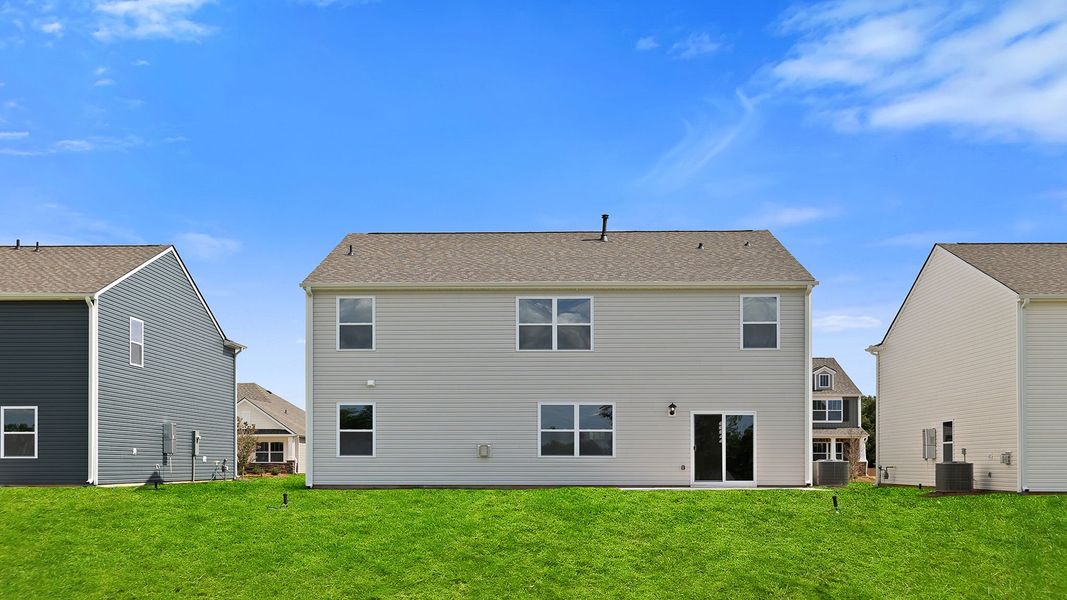 Exterior details and patio area of a home in Durbin Meadows Traditions, Fountain Inn (Image 2). Exterior details and patio area of a home in Durbin Meadows Traditions, Fountain Inn (Image 2).