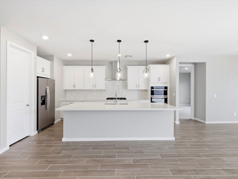 Furnished interior view inside a new home in Entrada Signature Series, Tolleson (Image 2). Furnished interior view inside a new home in Entrada Signature Series, Tolleson (Image 2).