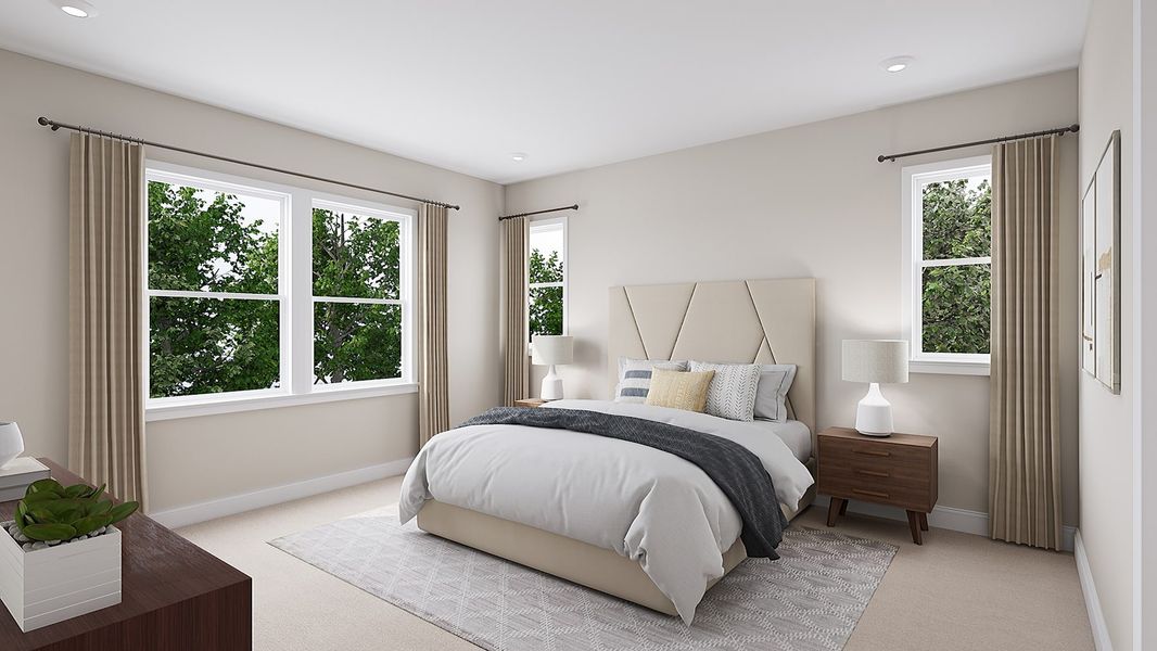 Representative furnished interior of a home built from the Sparrow by Tri Pointe Homes in Archer Row, Charlotte (Image 14).