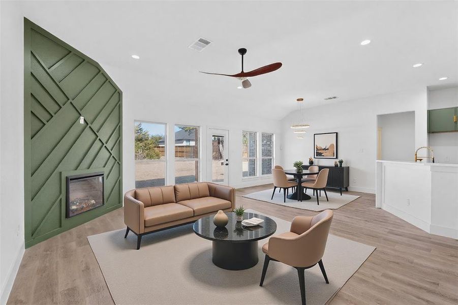 Furnished interior view inside a new home in , Glenn Heights (Image 7).
