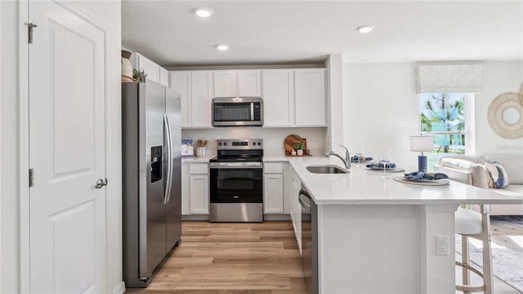 Furnished interior view inside a new home in The Towns at Laurel Commons, Ocala (Image 3).