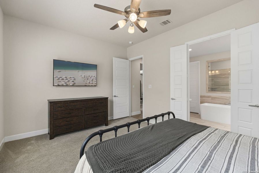 Furnished interior view inside a new home in Veramendi, New Braunfels (Image 43).