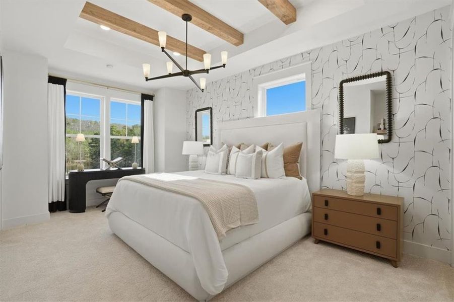 Furnished interior view inside a new home in Barrett Pointe, Kennesaw (Image 23).