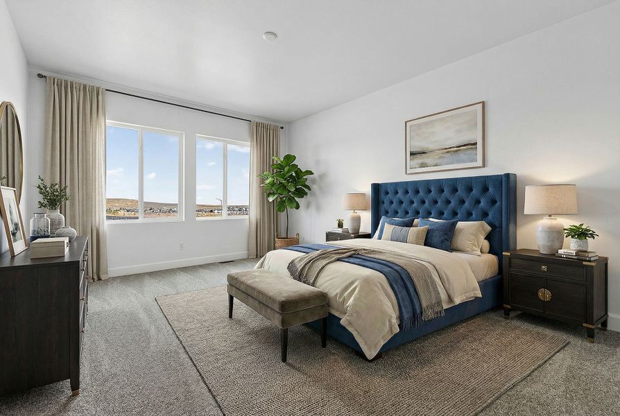Furnished interior view inside a new home in Trailstone, Arvada (Image 6).