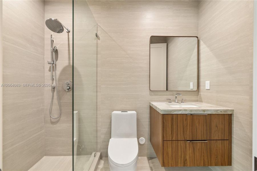 Furnished interior view inside a new home in , Miami (Image 8).