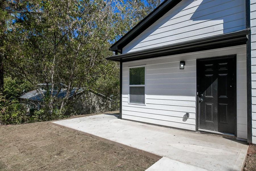 Exterior details and patio area of a home in , Athens (Image 3). Exterior details and patio area of a home in , Athens (Image 3).