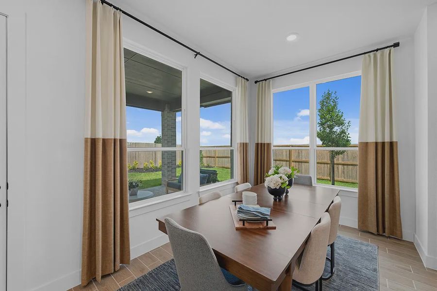 Representative furnished interior of a home built from the Laramie by Chesmar Homes in Sunterra, Katy (Image 15). Representative furnished interior of a home built from the Laramie by Chesmar Homes in Sunterra, Katy (Image 15).