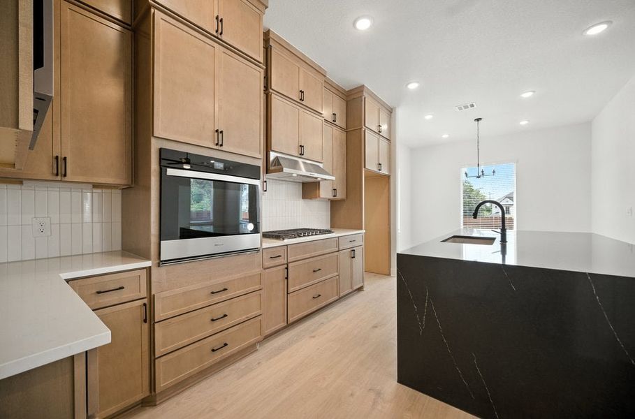Furnished interior view inside a new home in Foxfield, Austin (Image 4). Furnished interior view inside a new home in Foxfield, Austin (Image 4).
