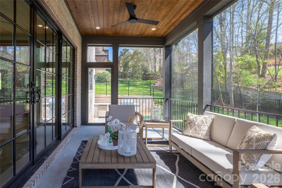 Exterior details and patio area of a home in , Charlotte (Image 22).