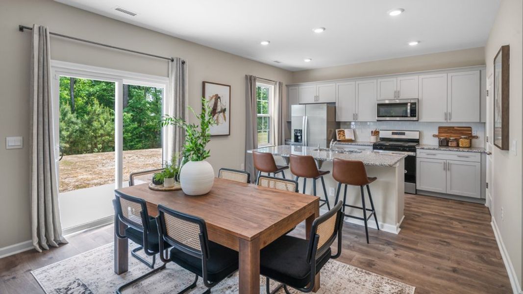 Furnished interior view inside a new home in The Preserve at Kinsley, Jamestown (Image 7).