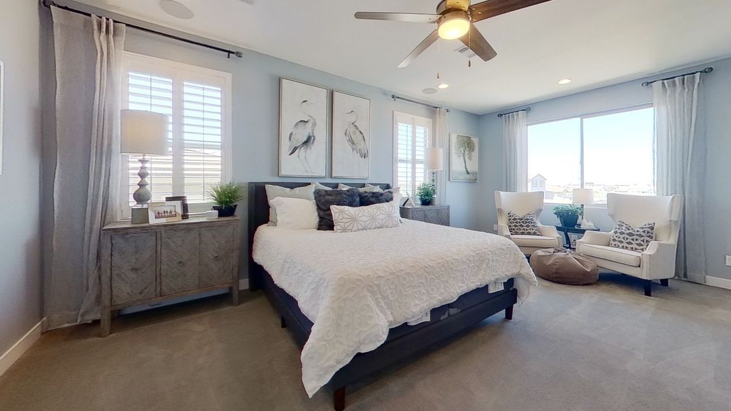 Furnished interior view inside a new home in Arroyo Seco - Hacienda, Buckeye (Image 11).