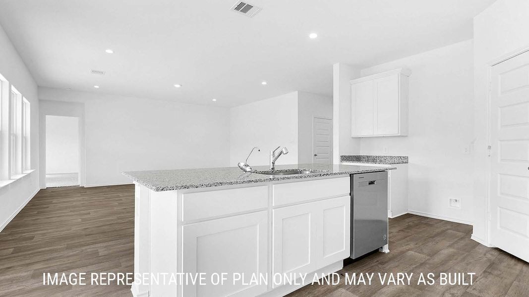 Representative furnished interior of a home built from the Fairfield by D.R. Horton in Holly Trails, Sour Lake (Image 5).