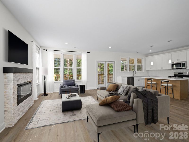 Furnished interior view inside a new home in College Place, Lancaster (Image 13).