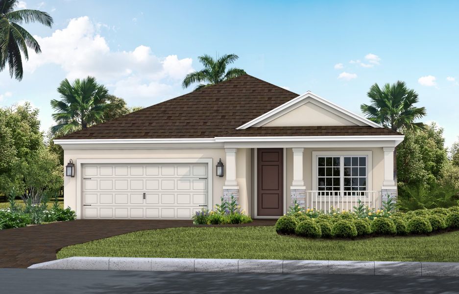 Representative exterior photo of a completed home built from the Applause by Neal Communities in Wildleaf, Parrish, FL (Image 21).
