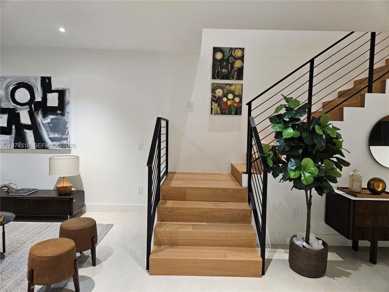 Furnished interior view inside a new home in , Miami (Image 11).