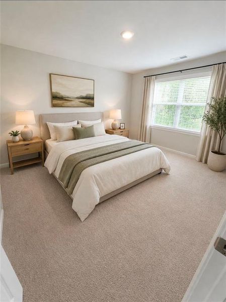 Furnished interior view inside a new home in Alcovy Trace, Lawrenceville (Image 9).