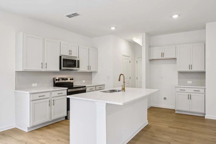 Sample Photo: Kitchen featuring Serene Collection Finishes Sample Photo: Kitchen featuring Serene Collection Finishes