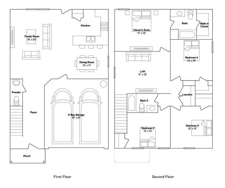 2D floor plan layout of this home in Emberly, Beasley, TX (Image 3). 2D floor plan layout of this home in Emberly, Beasley, TX (Image 3).