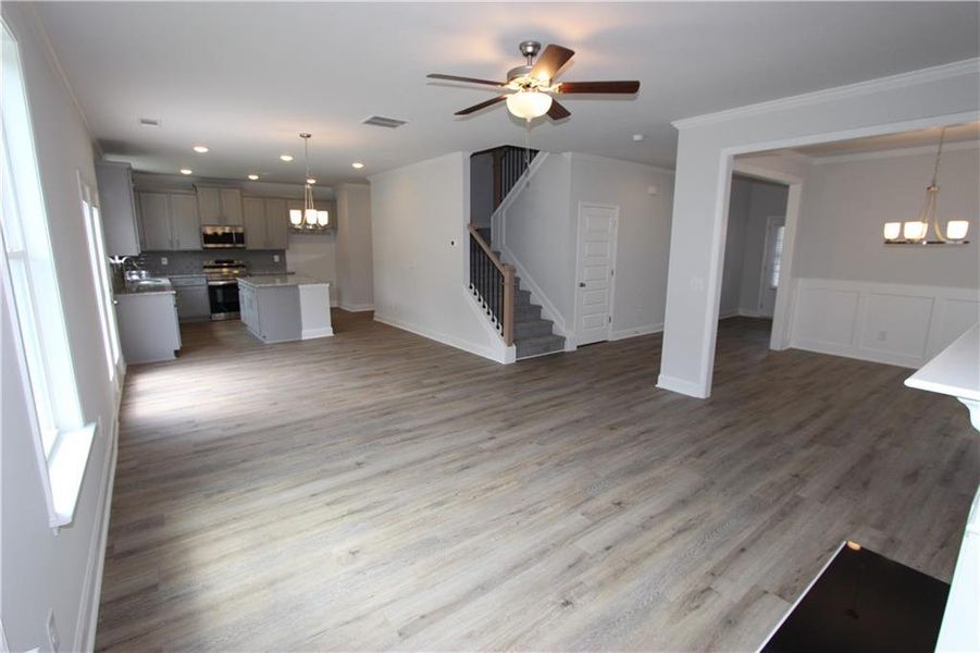 Spacious, unfurnished interior of a new home in Clark Farms, Flowery Branch (Image 15).
