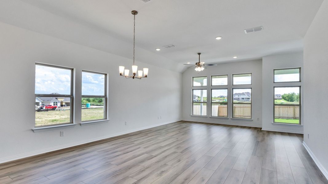 Furnished interior view inside a new home in Carillon, Manor (Image 7). Furnished interior view inside a new home in Carillon, Manor (Image 7).