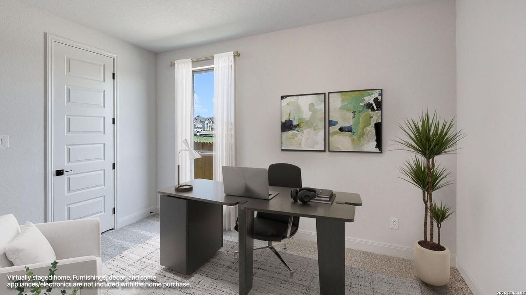 Furnished interior view inside a new home in Kallison Ranch, San Antonio (Image 13).