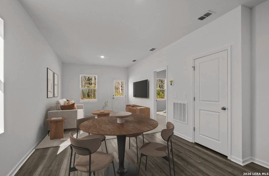 Furnished interior view inside a new home in Sutton Farms, San Antonio (Image 7).